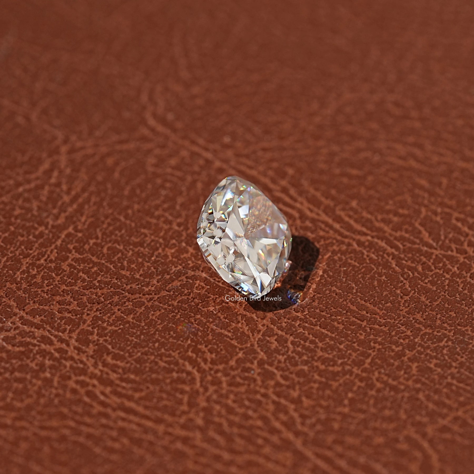 Off White Old Mine Cushion Cut Loose Moissanite