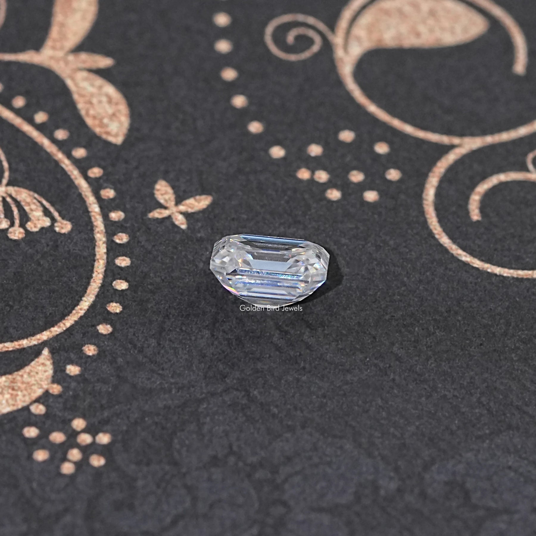 Colorless Old Mine Asscher Cut Loose Moissanite