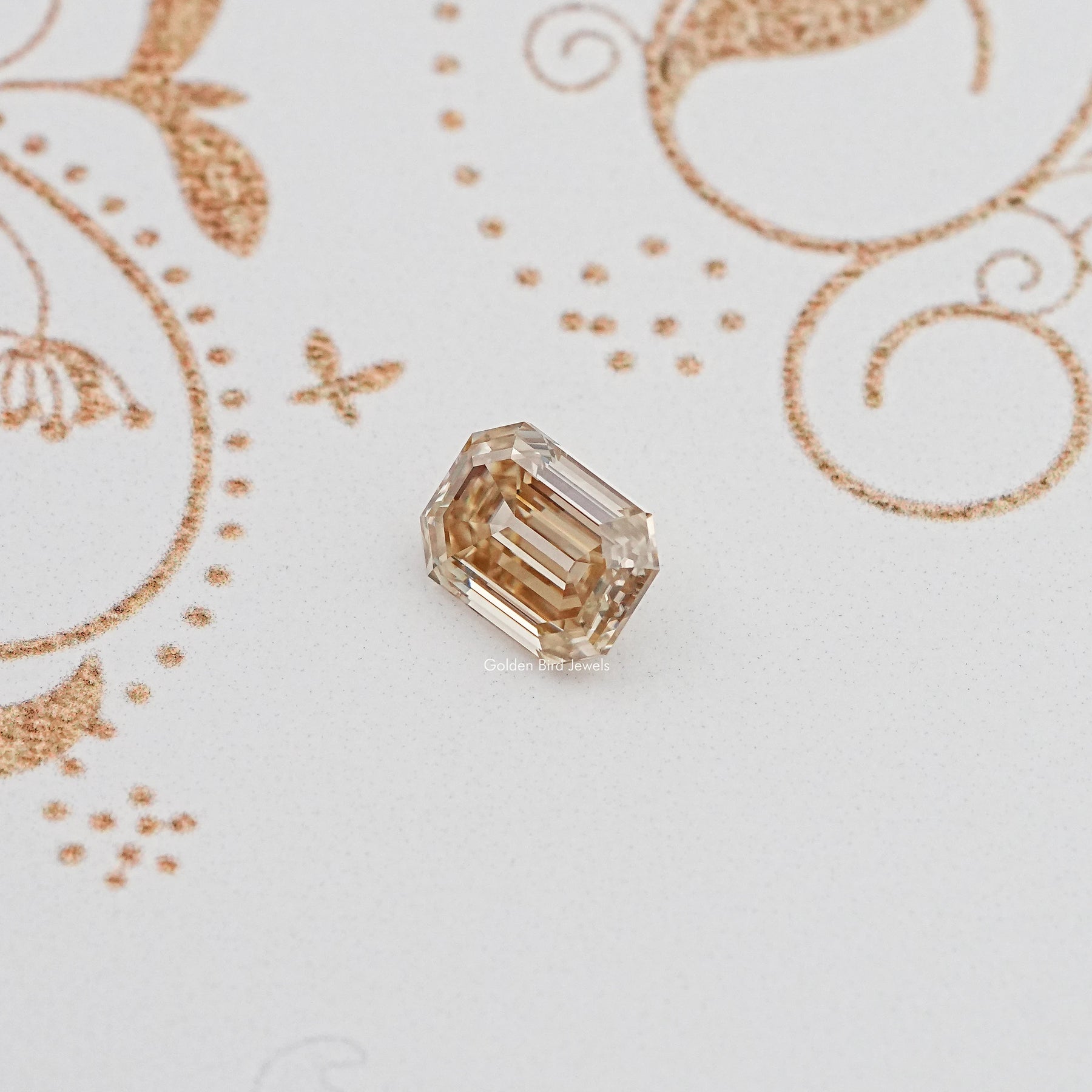 Old Mine Cut Emerald Loose Moissanite