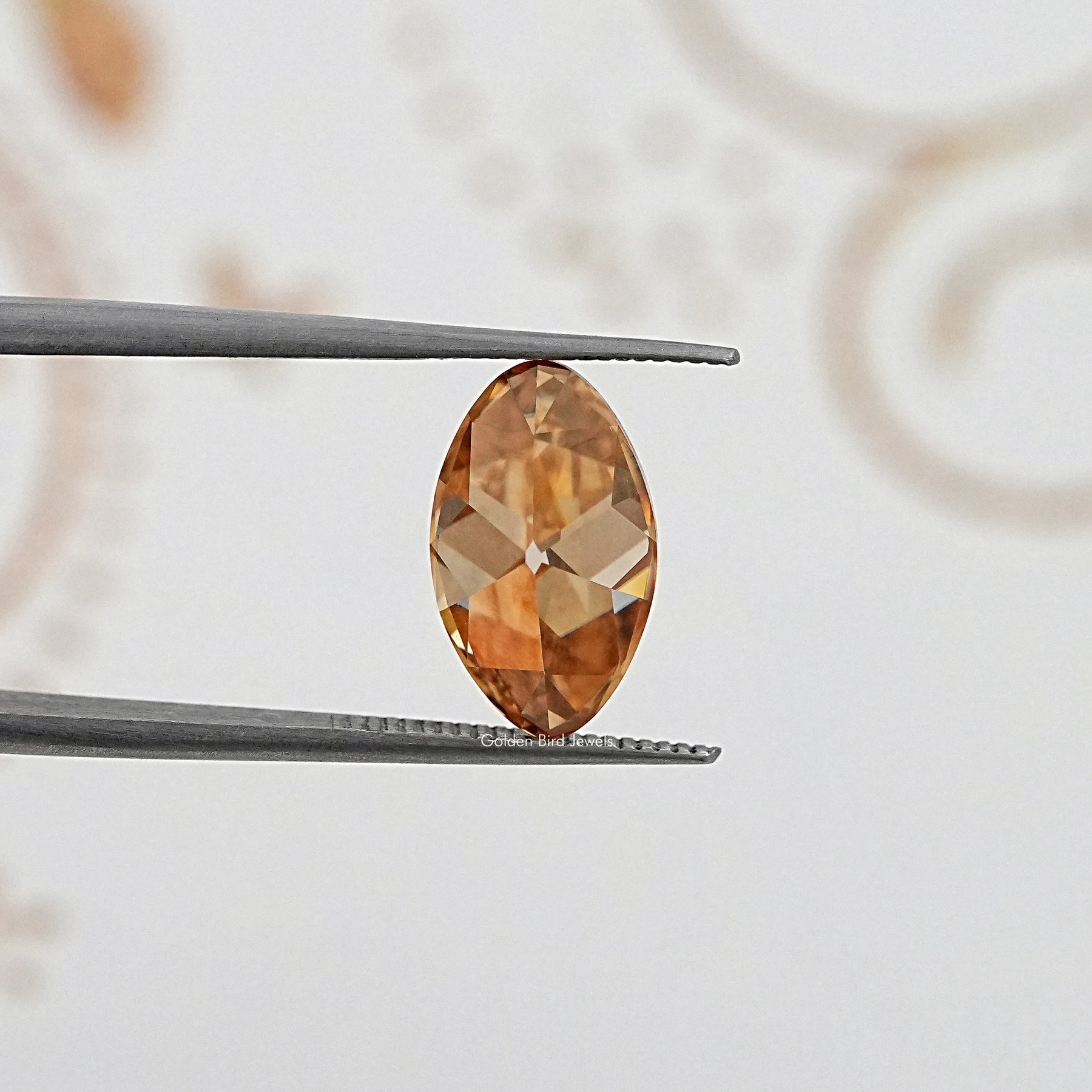 Detailed View Of Old Mine Moval Cut Loose Moissanite Stone