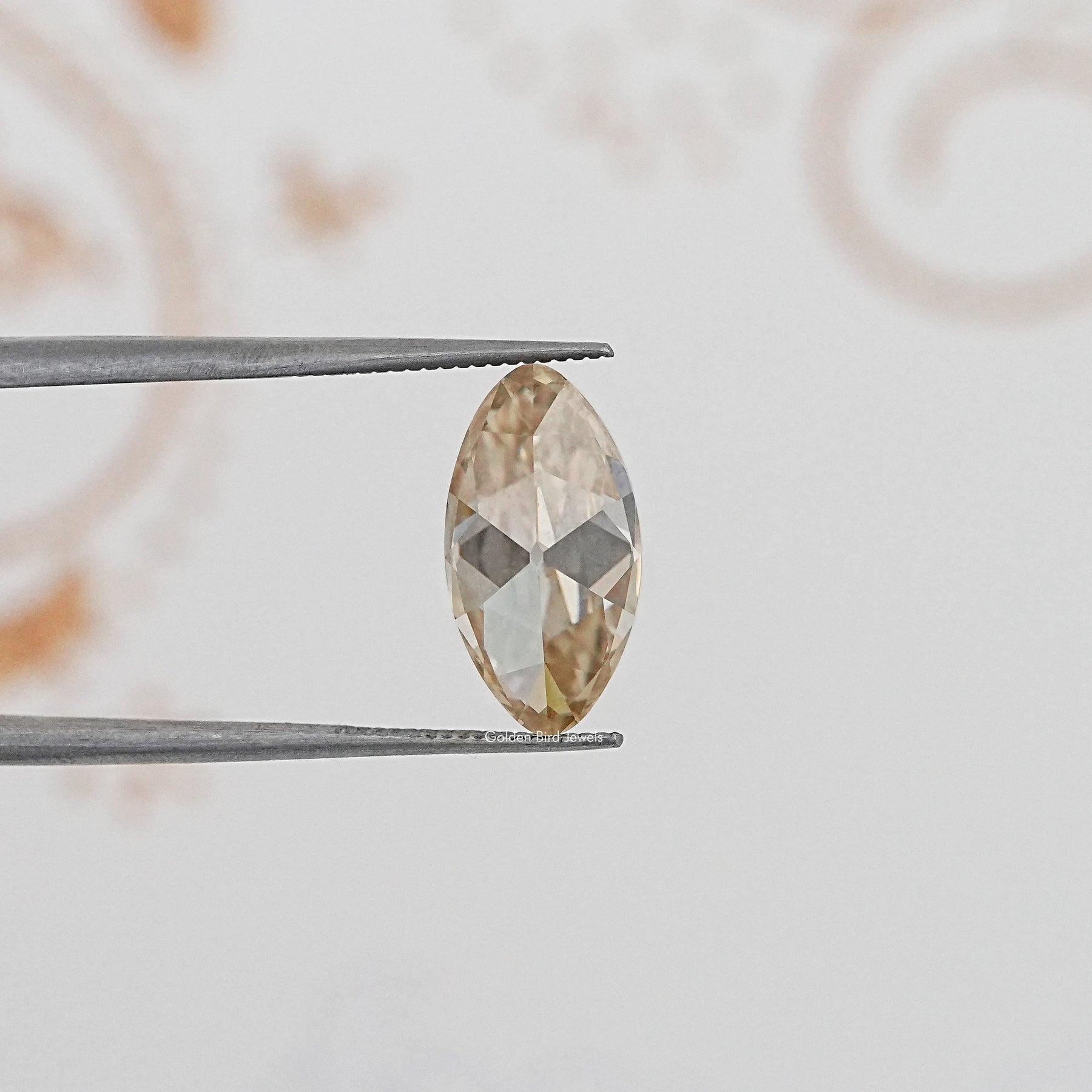 Detailed View Of Old Mine Moval Cut Loose Moissanite Stone
