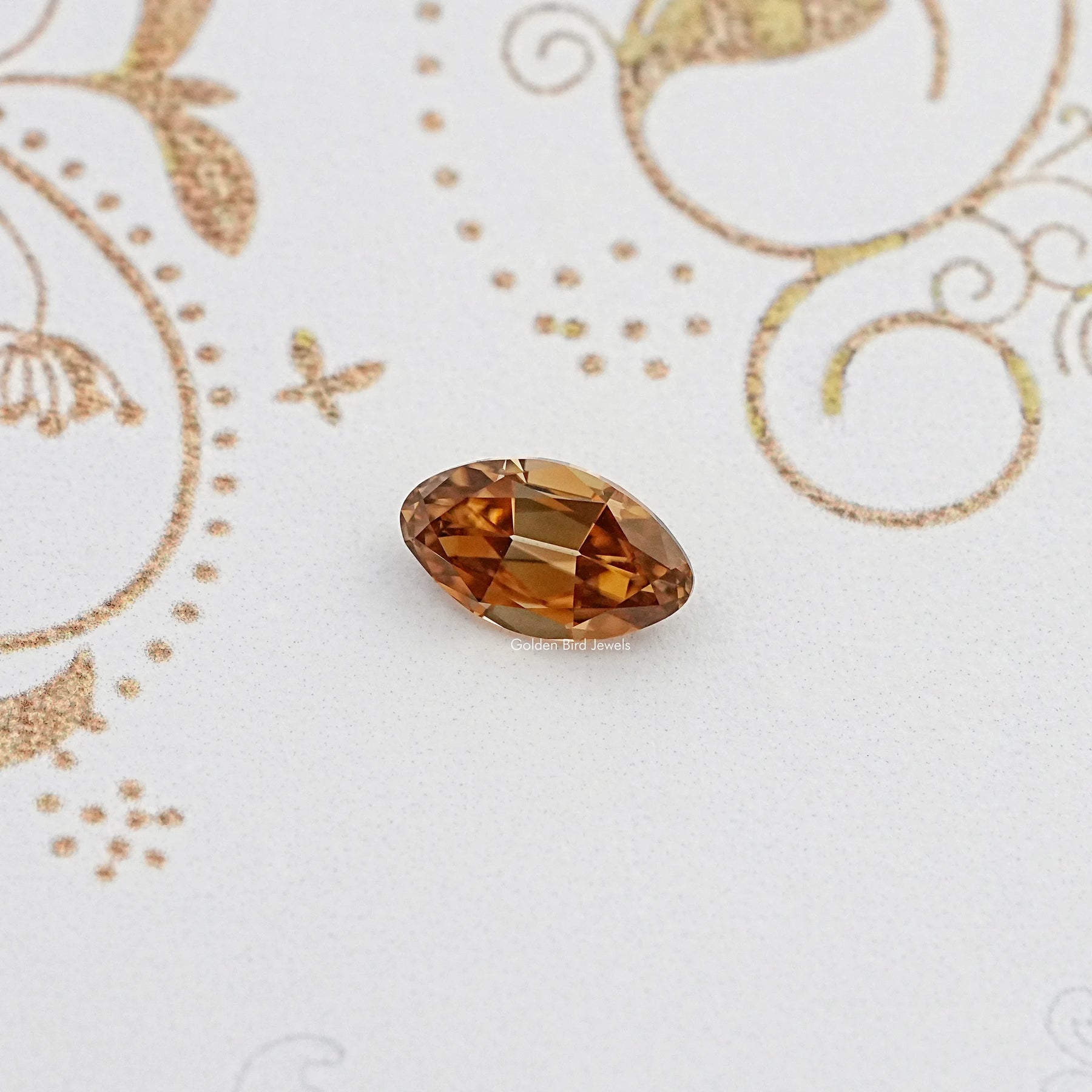Top View of Old Mine Moval Cut Loose Moissanite Stone