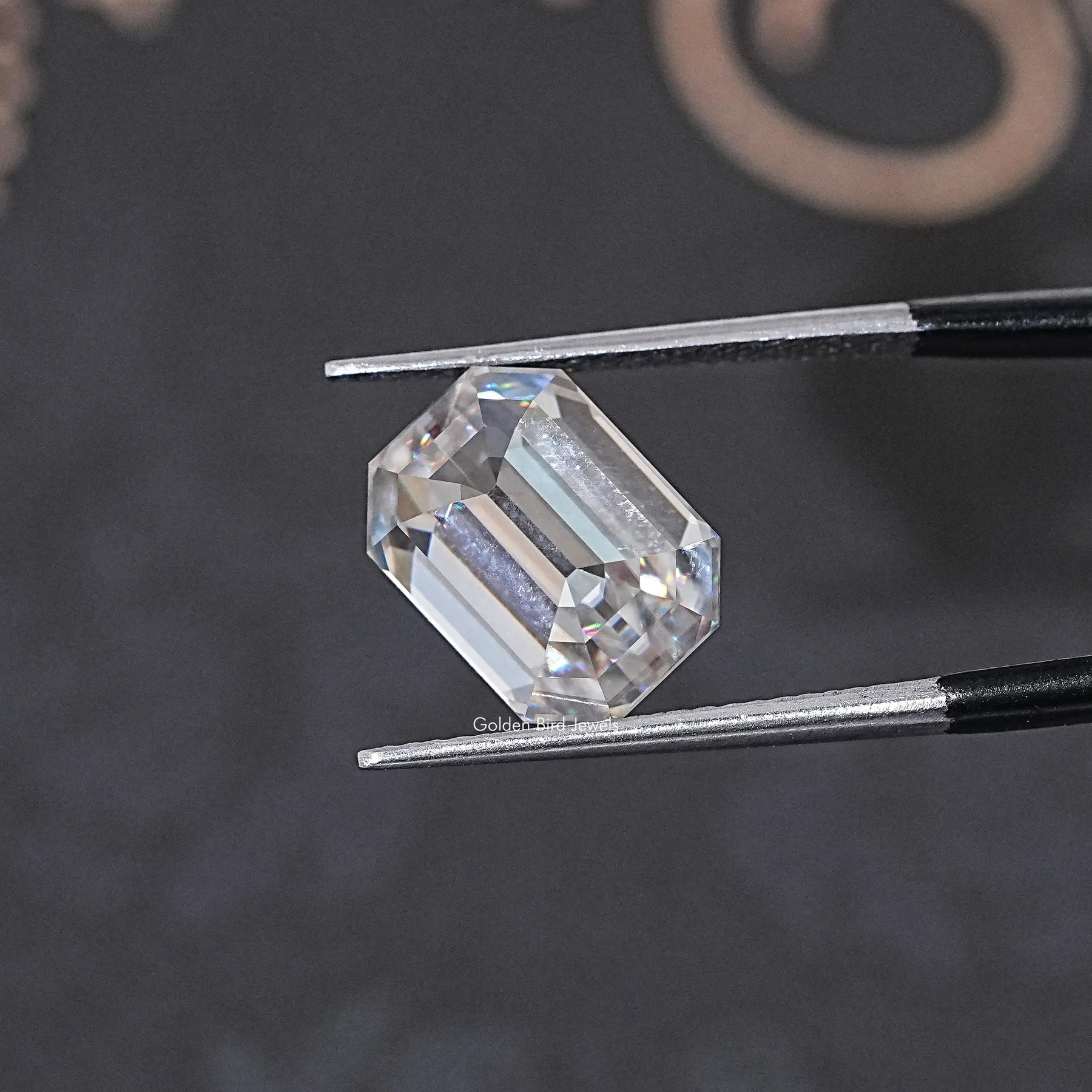 Old Mine Emerald Cut Loose Moissanite