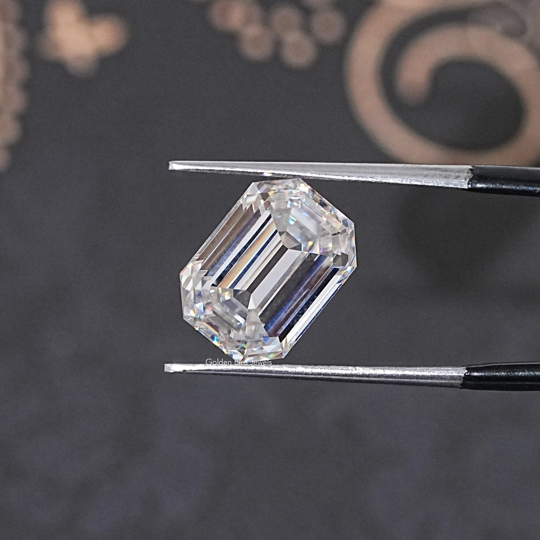 Old Mine Emerald Cut Loose Moissanite