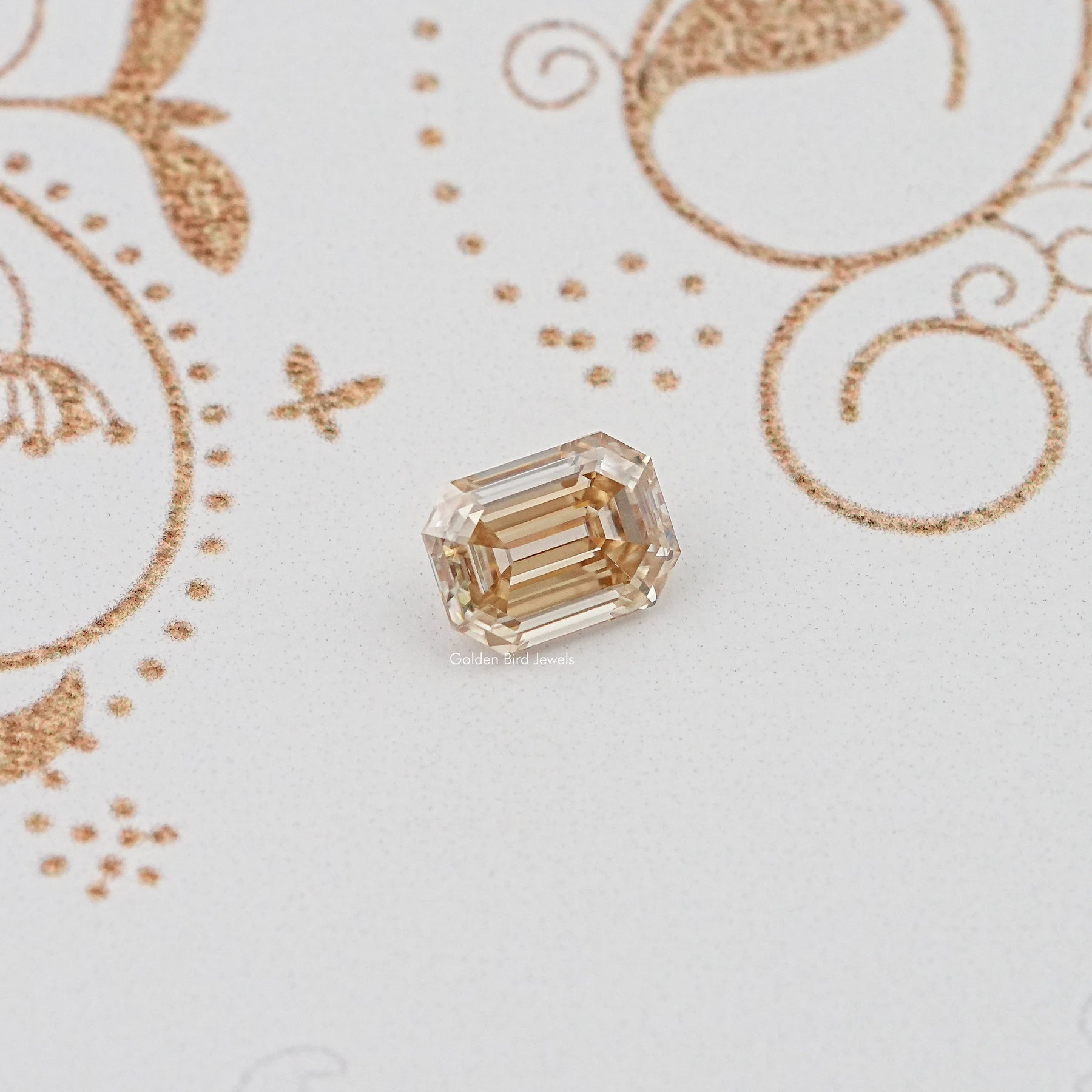 Old Mine Cut Emerald Loose Moissanite