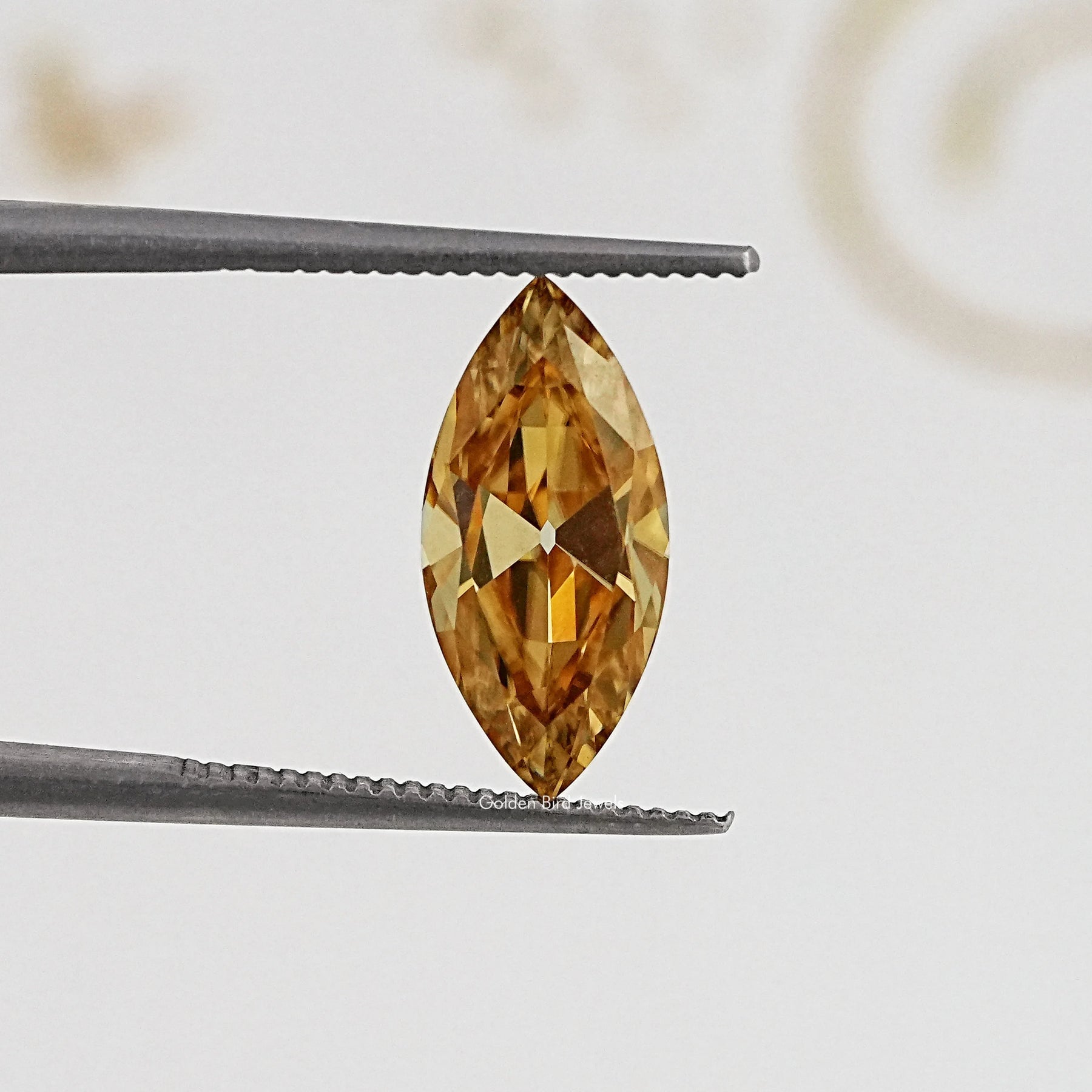 Champagne Old Mine Marquise Loose Moissanite