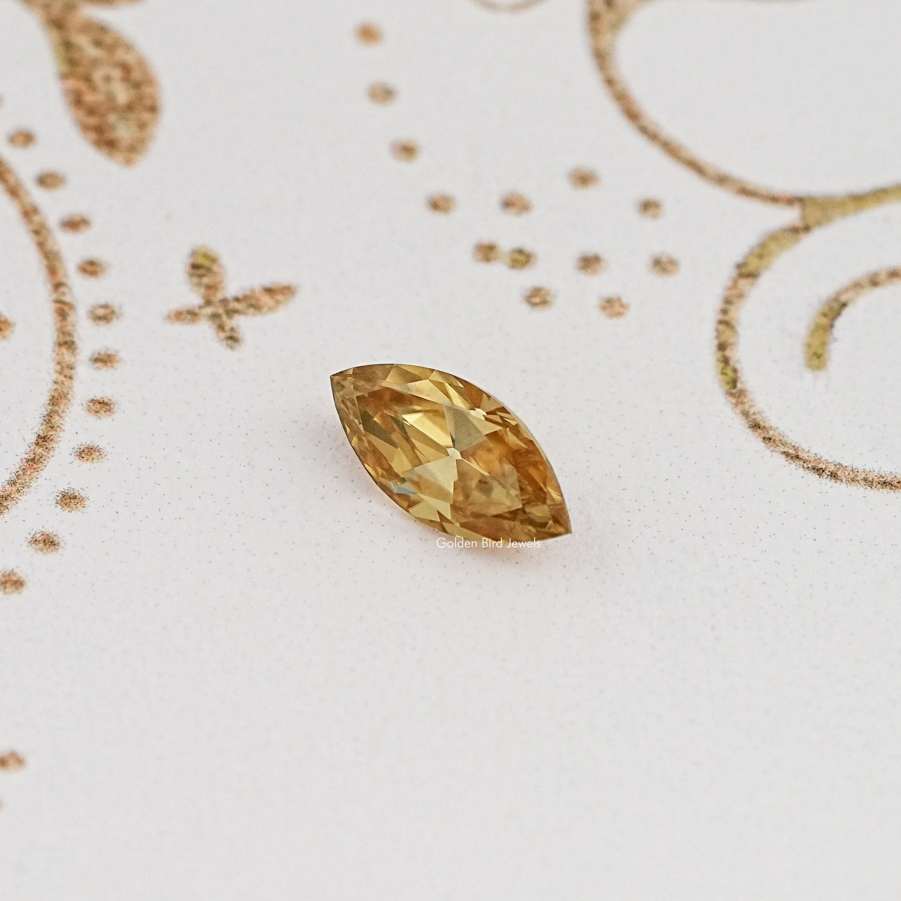 Champagne Old Mine Marquise Loose Moissanite