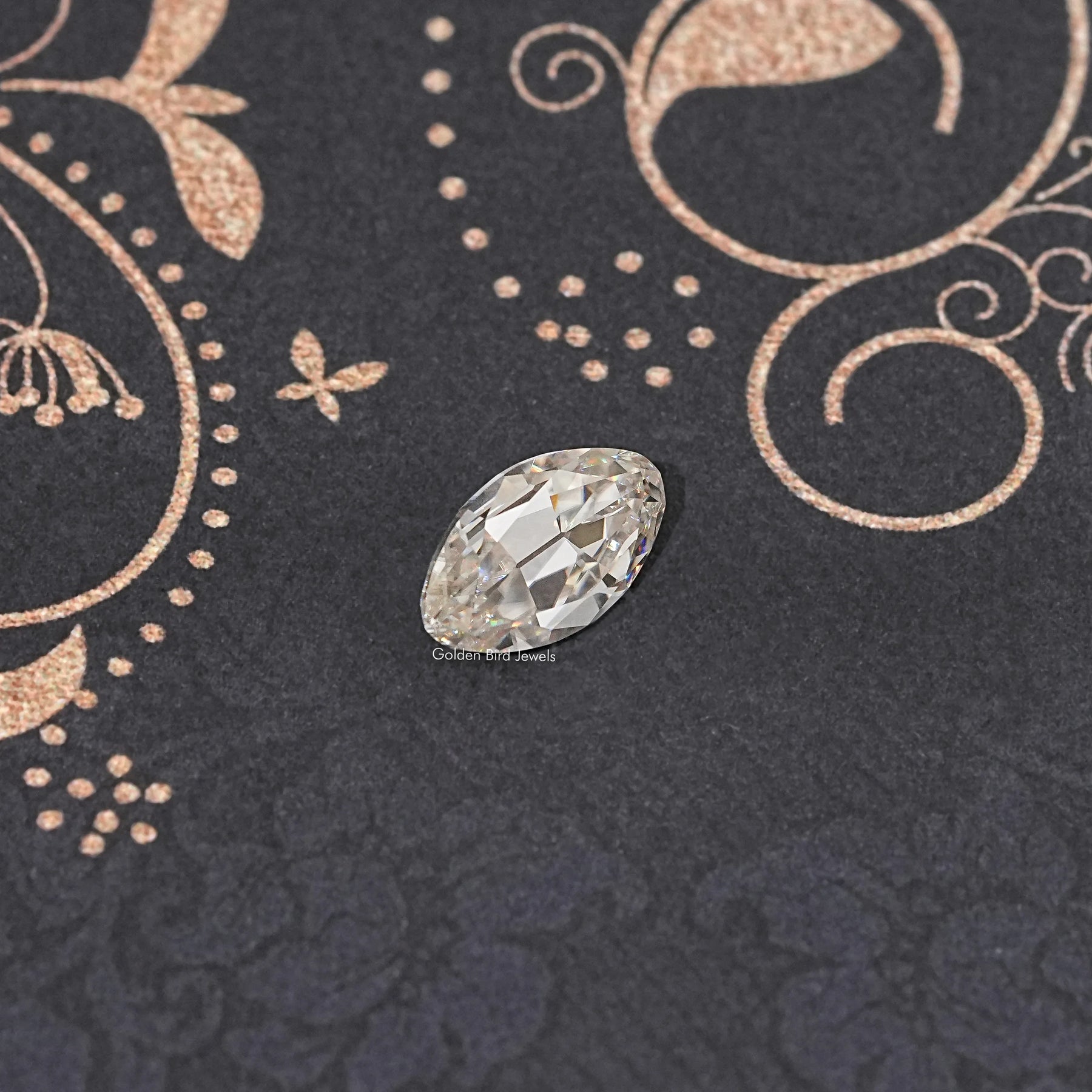 Off White Old Mine Moval Loose Moissanite