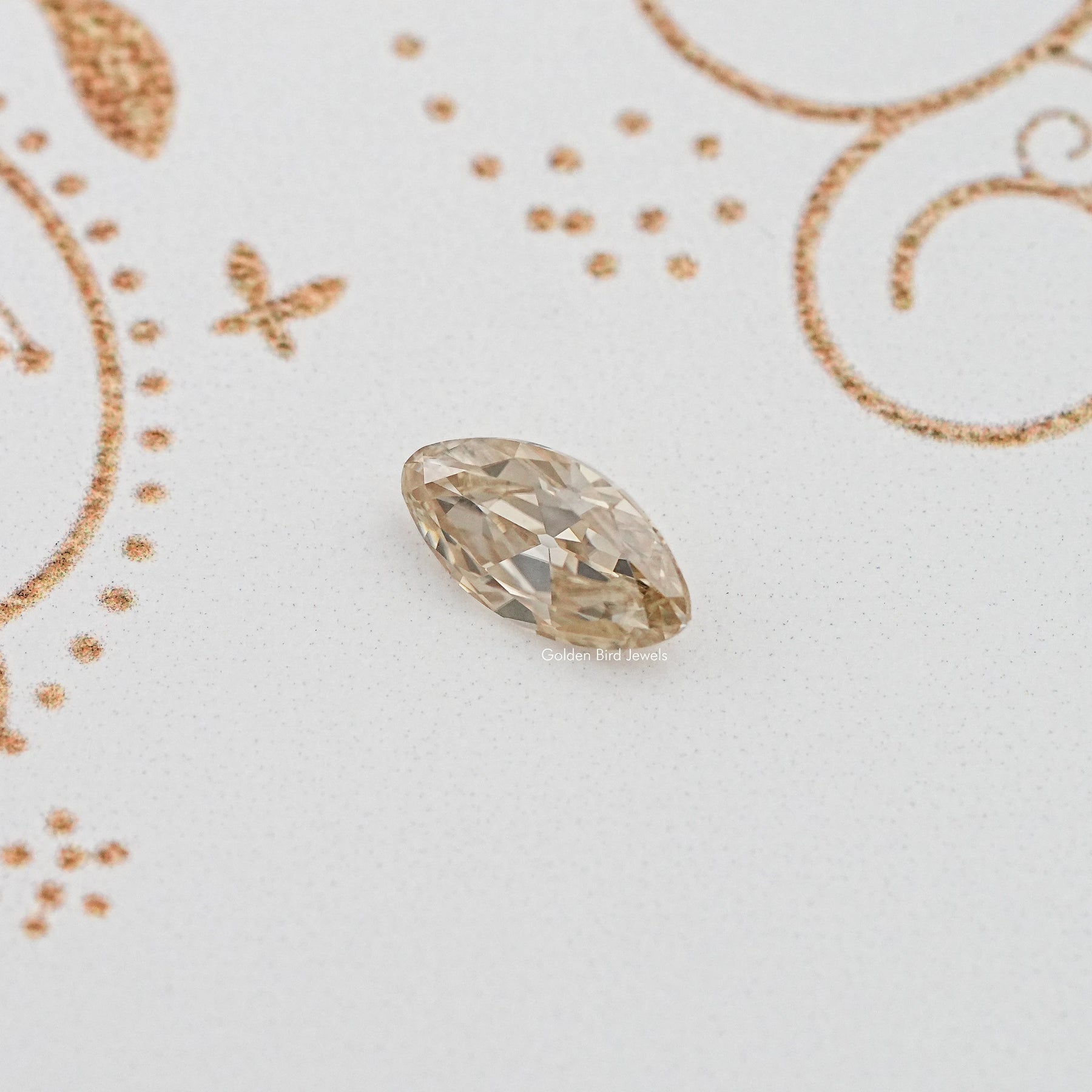 Top View of Old Mine Moval Cut Loose Moissanite Stone