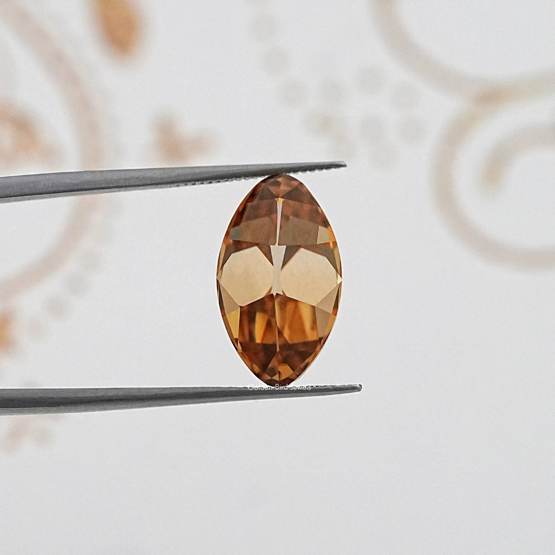 Detailed View Of Old Mine Moval Cut Loose Moissanite Stone