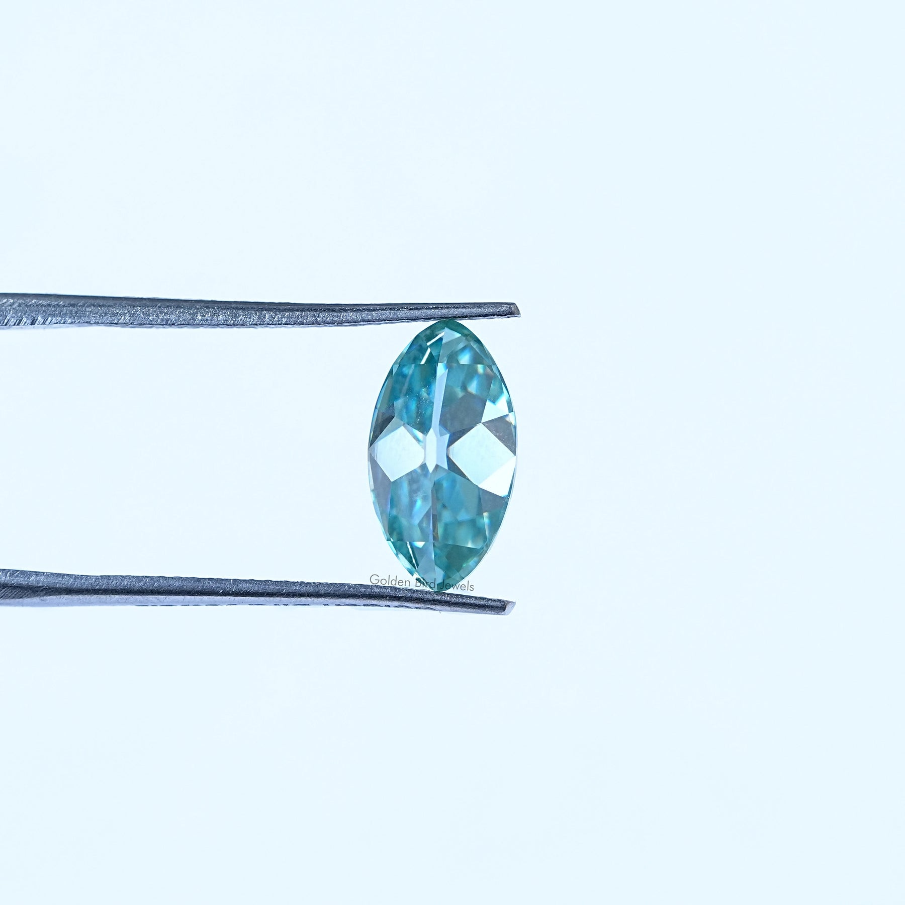 Front View Of Old Mine Moval Cut Loose Moissanite