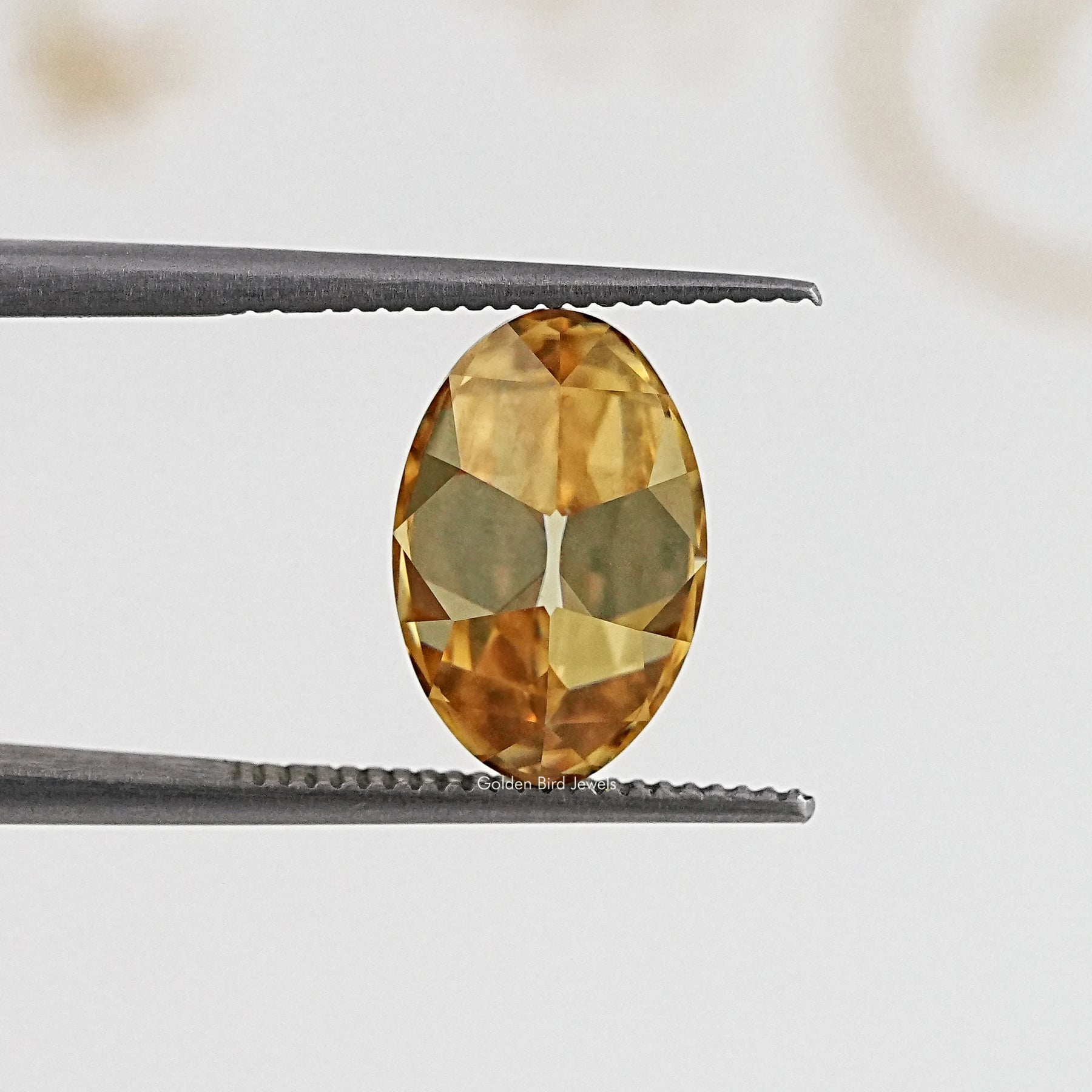 Detailed View Of Old Mine Oval Cut Loose Moissanite Stone