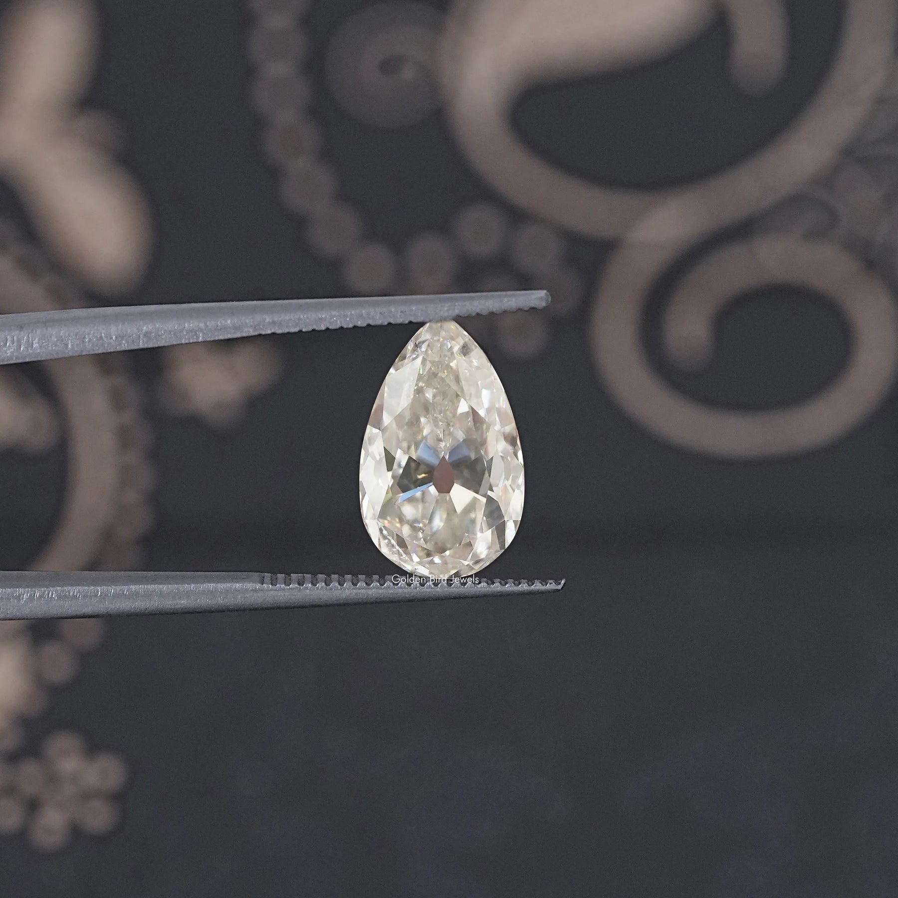 Old Mine Pear Cut Loose Moissanite Stone