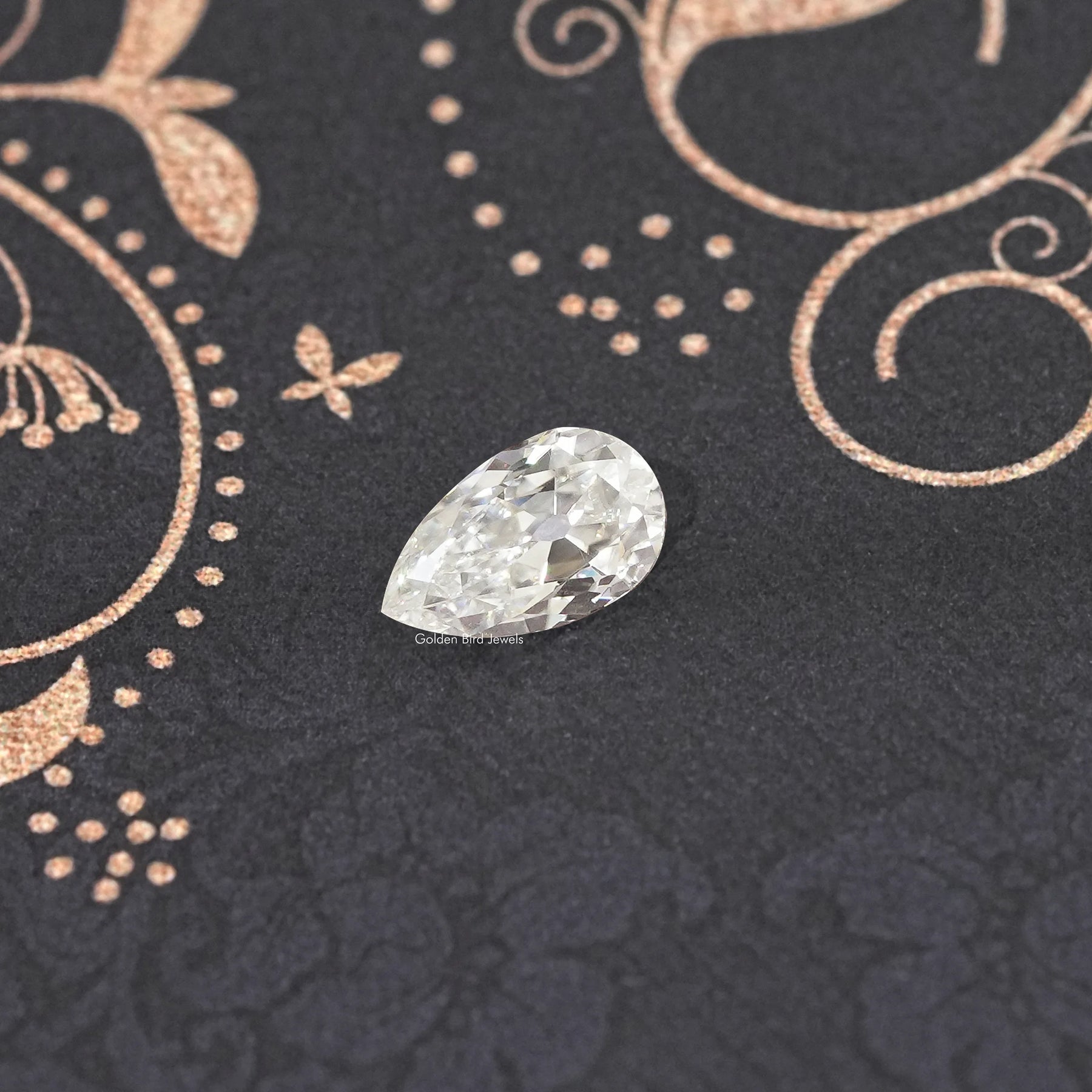 Old Mine Pear Cut Loose Moissanite Stone