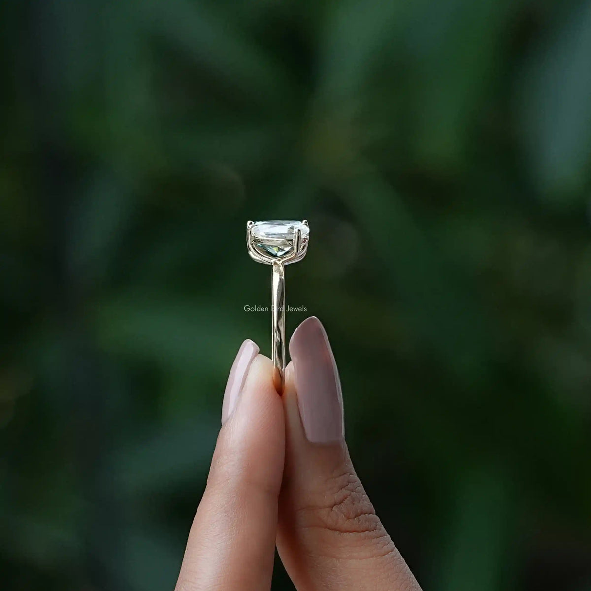 Toi Et Moi-Ring aus Moissanit im Birnen- und Strahlenschliff