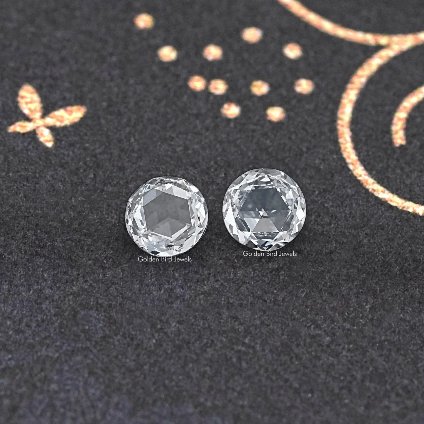 Rose Cut Round Lab Grown Loose Diamond