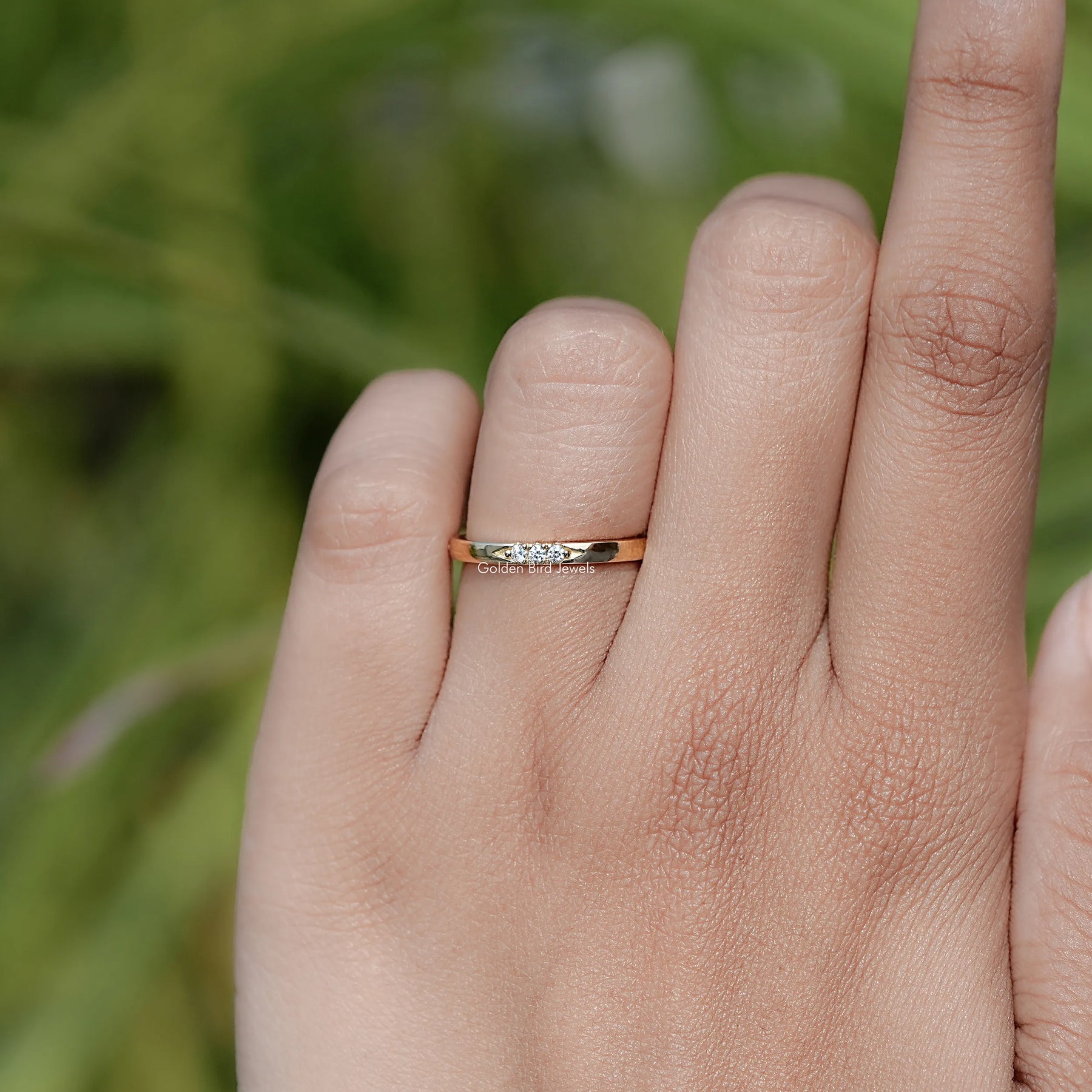 Round Cut Lab Diamond Lacie Eternity Band