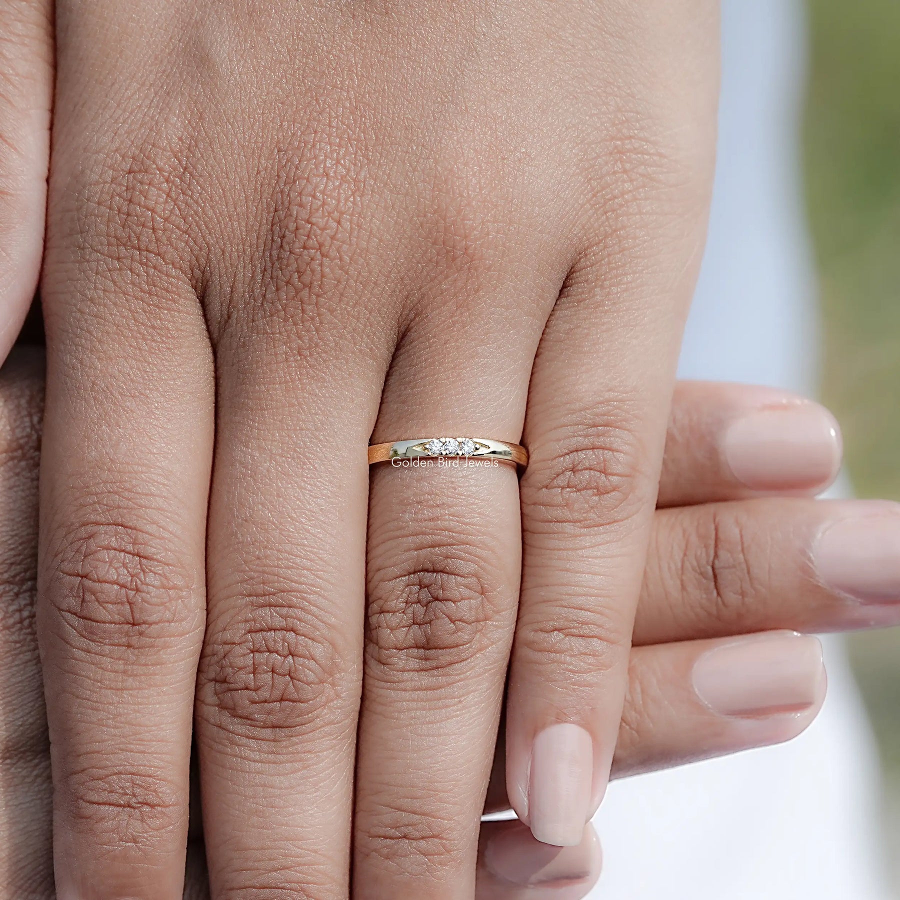 Round Cut Lab Diamond Lacie Eternity Band