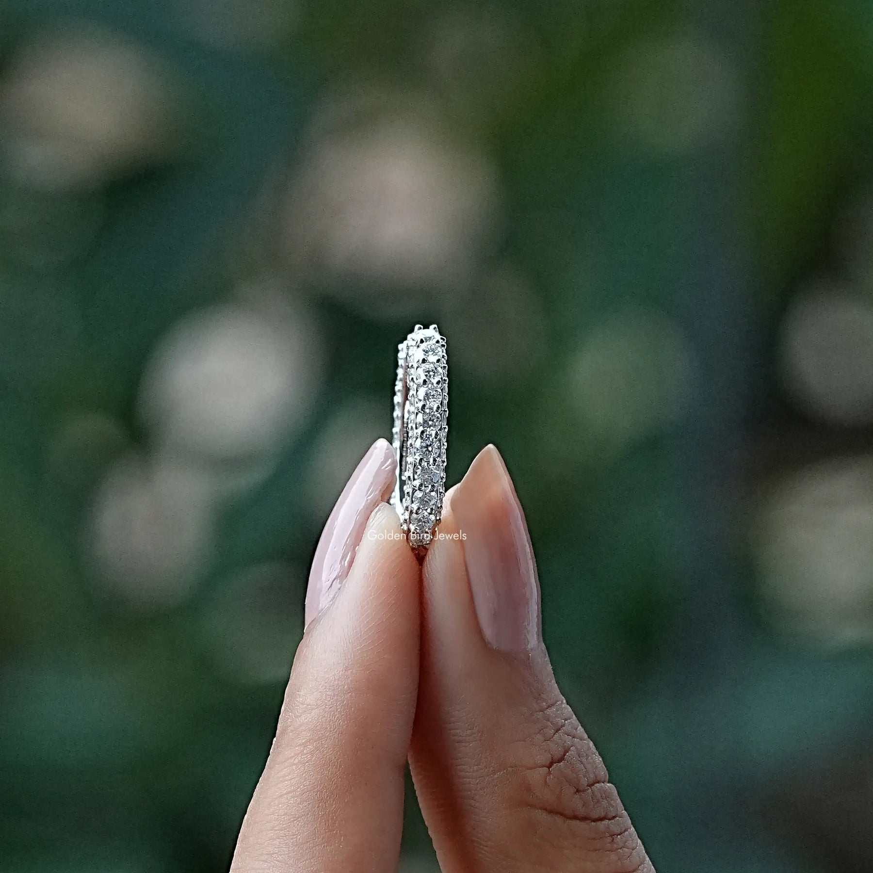 Round Moissanite Open Full Eternity Stacking Band