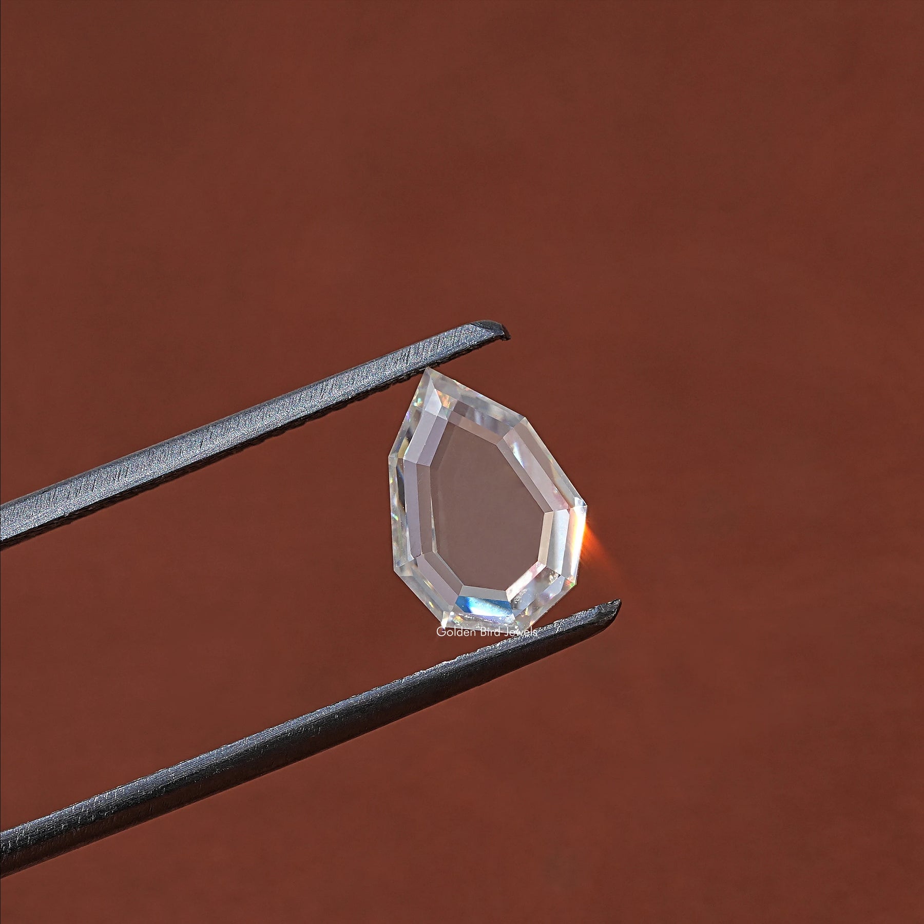 View Of Colorless Pear Cut Loose Moissanite