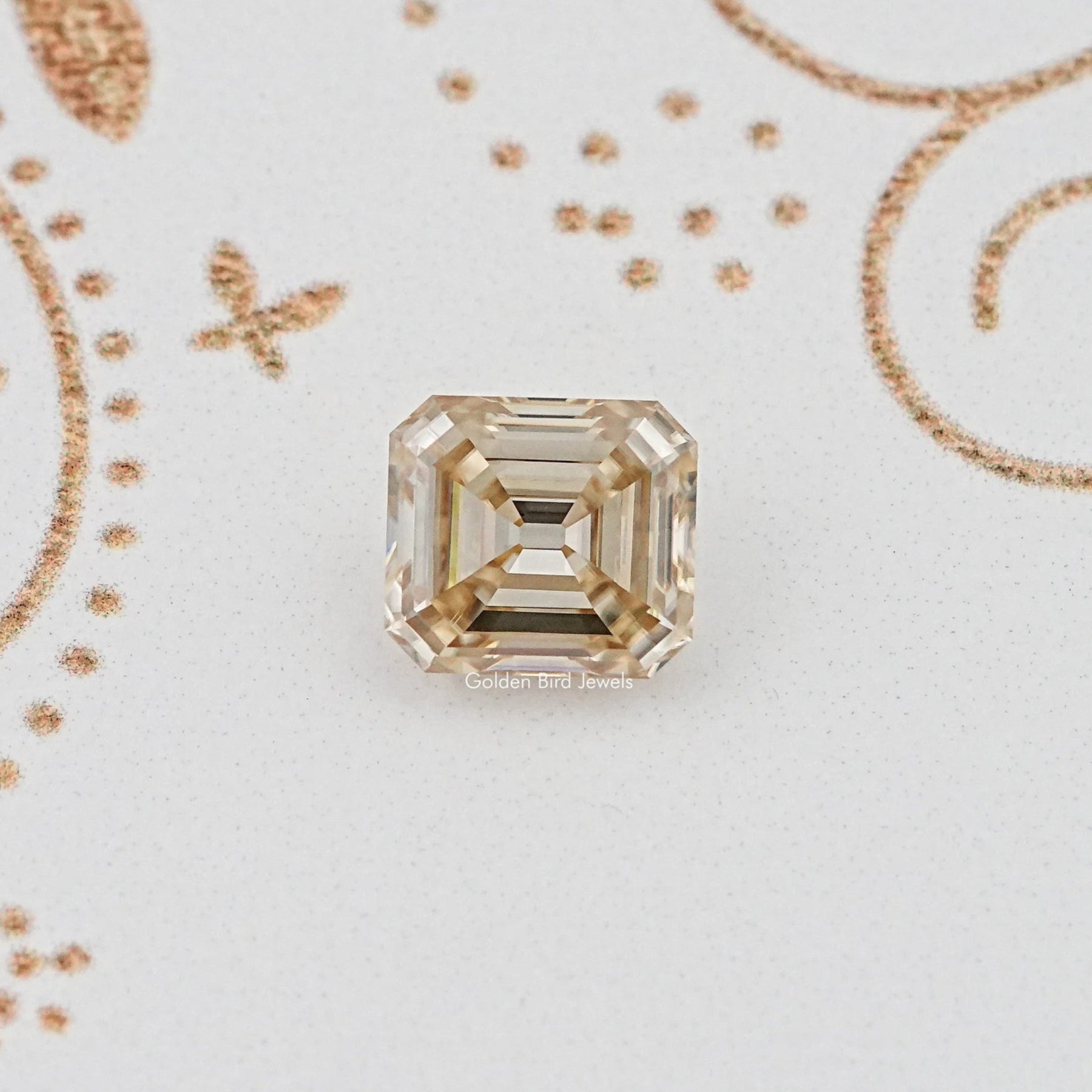 View Of Old Mine Asscher Cut Loose Moissanite Stone