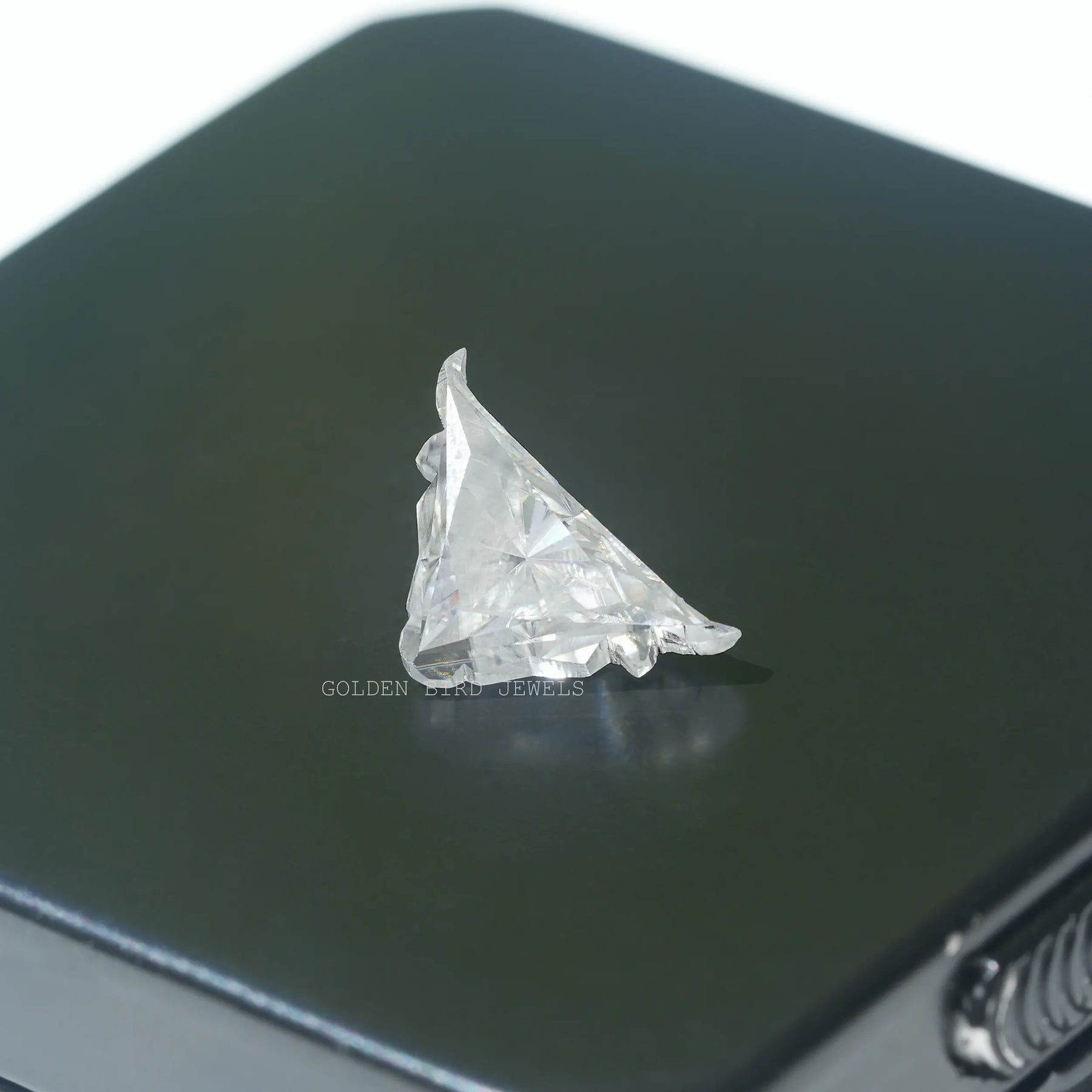 Detailed view of Bull Shape Moissanite