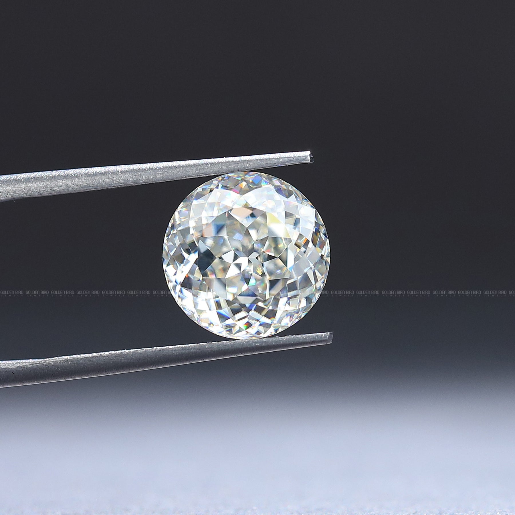 Portuguese Cut Round Loose Moissanite Stone