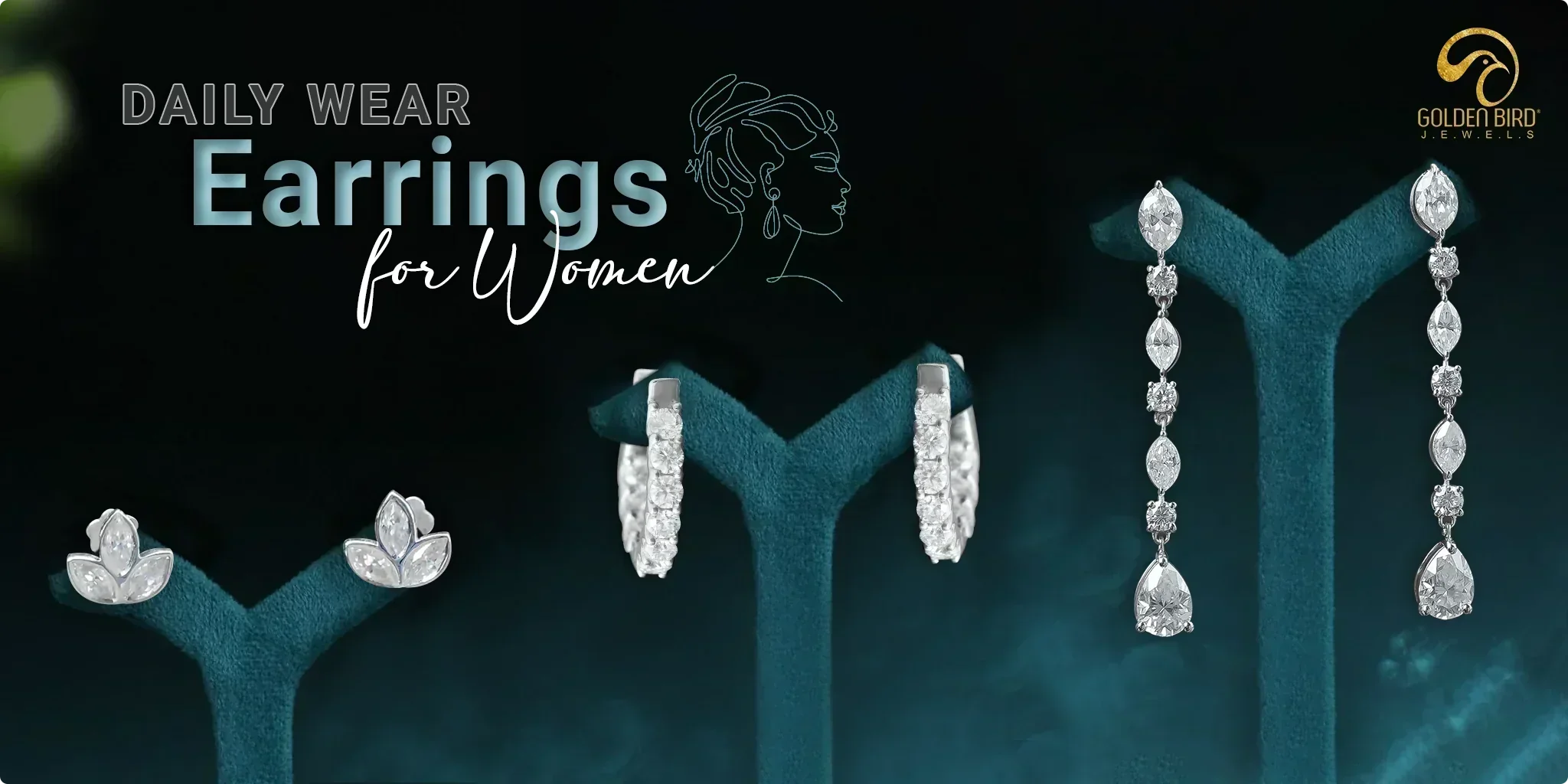 Daily Wear Earrings for Women – Stylish and Comfortable Picks from Golden Bird Jewels