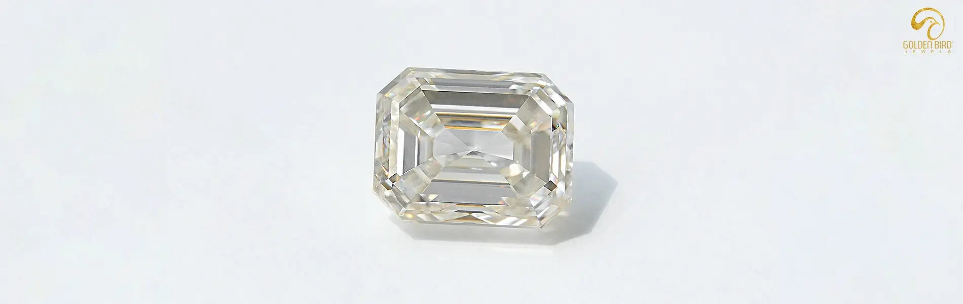 [Asscher cut moissanite stone]-[golden bird jewels]