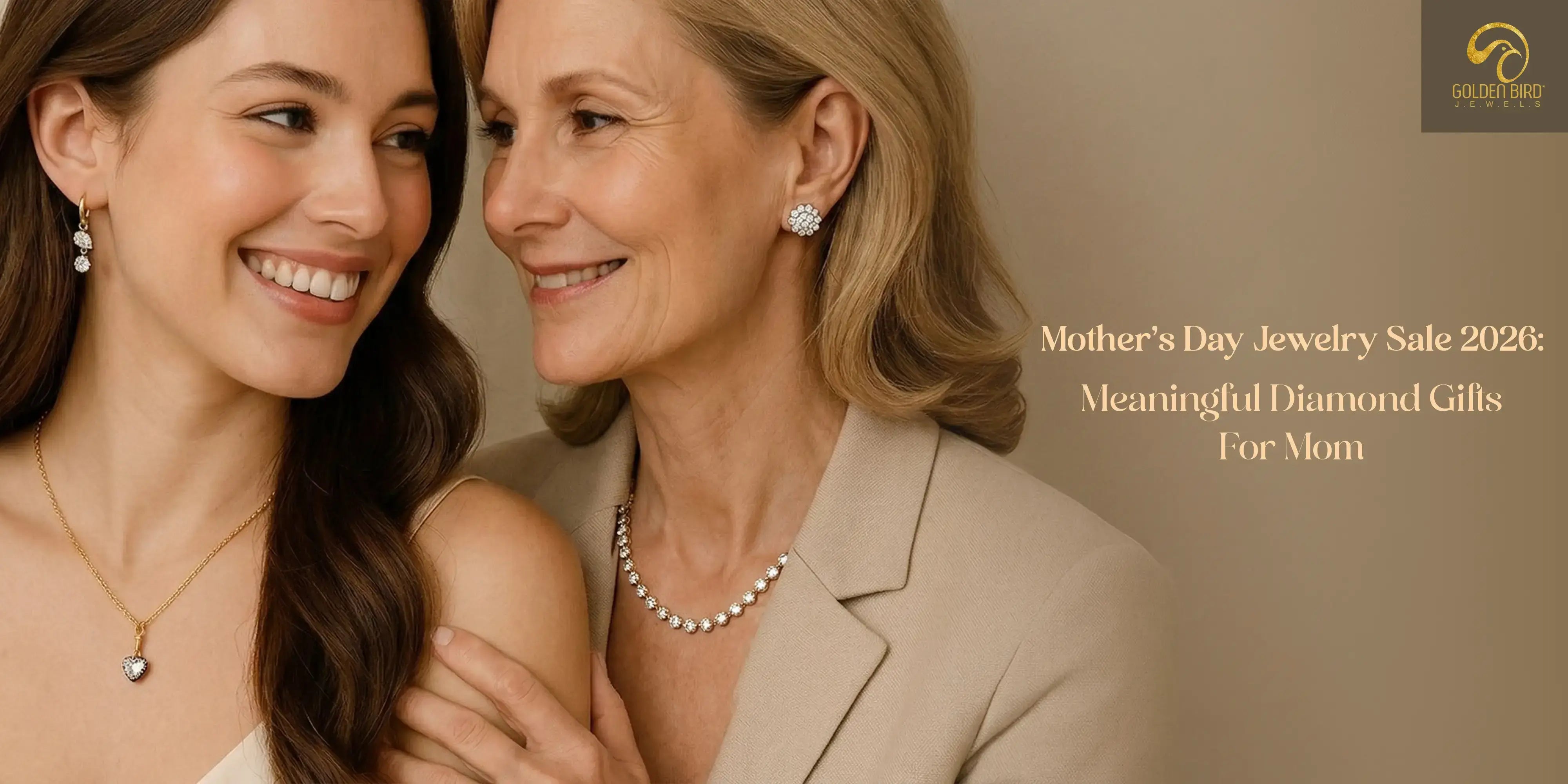 Diamond necklace earrings and pendant styled for Mother’s Day jewelry gift inspiration