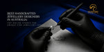 Handcrafted diamond ring being carefully designed by a skilled jeweller