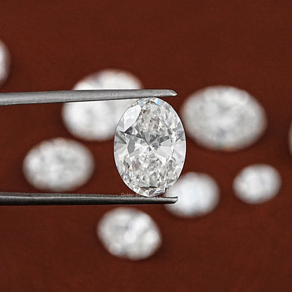 Front View Of Heart Shaped Lab Diamond In White