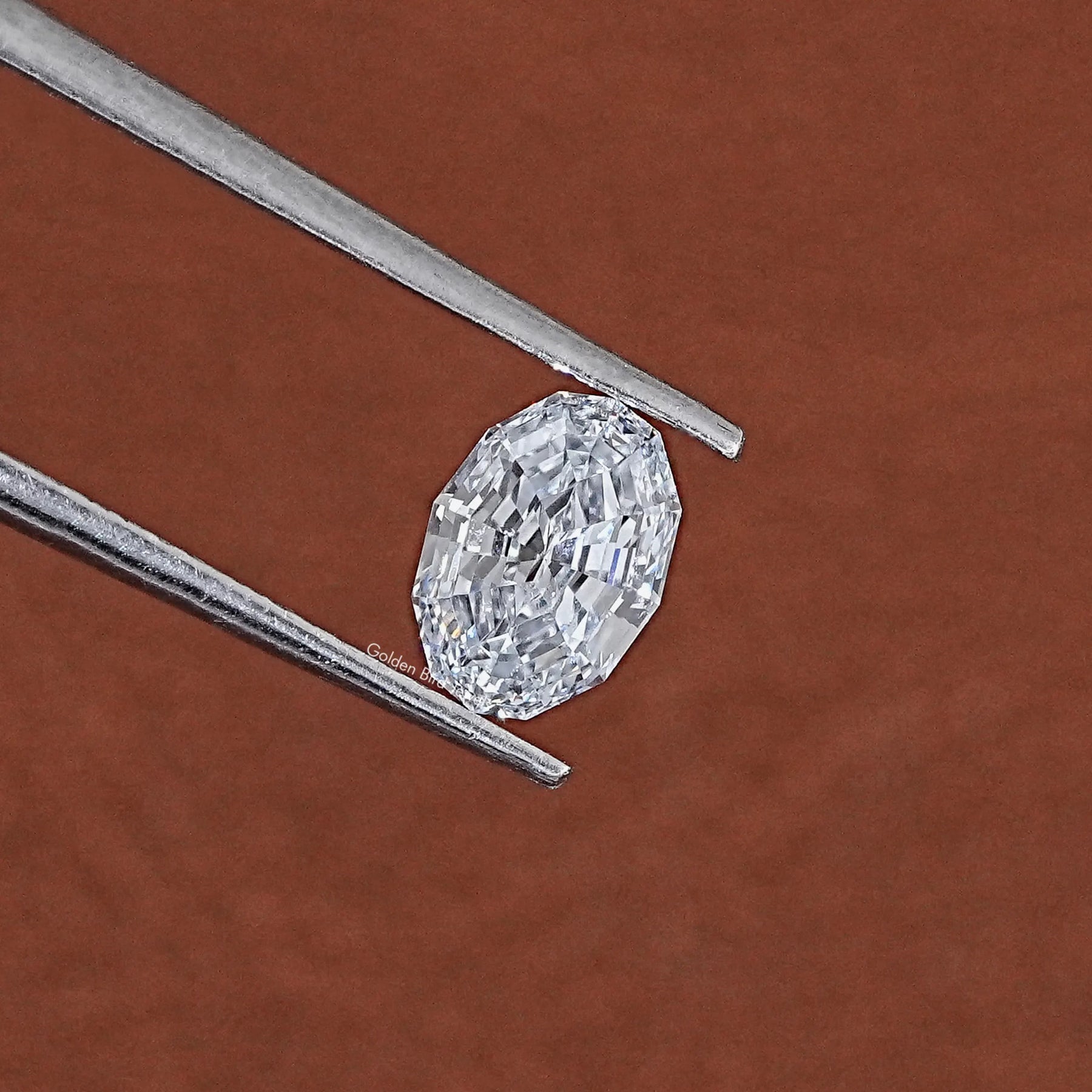 1CT Step Cut Oval Lab Grown Loose Diamond