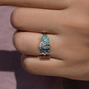 3-Stone Moissanite Diamond Engagement Ring