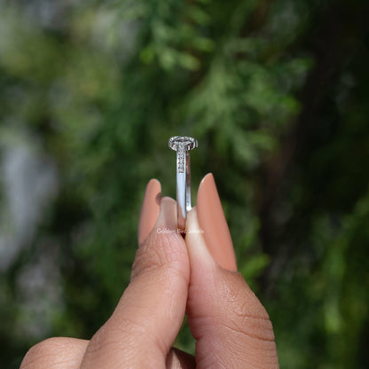 Round Cut Moissanite Hope Ring
