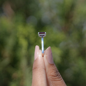 Side View of Alexandrite Gemstone And Heart Moissanite Toi Et Moi Ring
