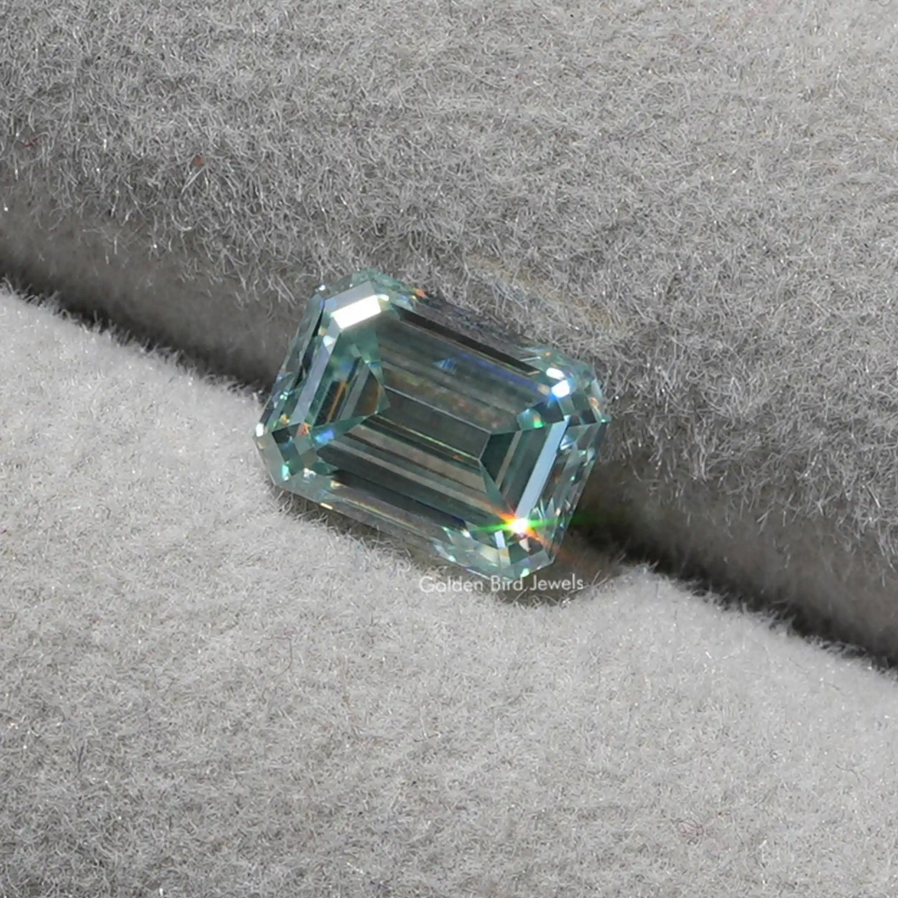 [Moissanite Emerald Cut Loose Stone]-[Golden Bird Jewels]