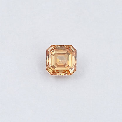 Champagne Asscher Moissanite Loose Stone