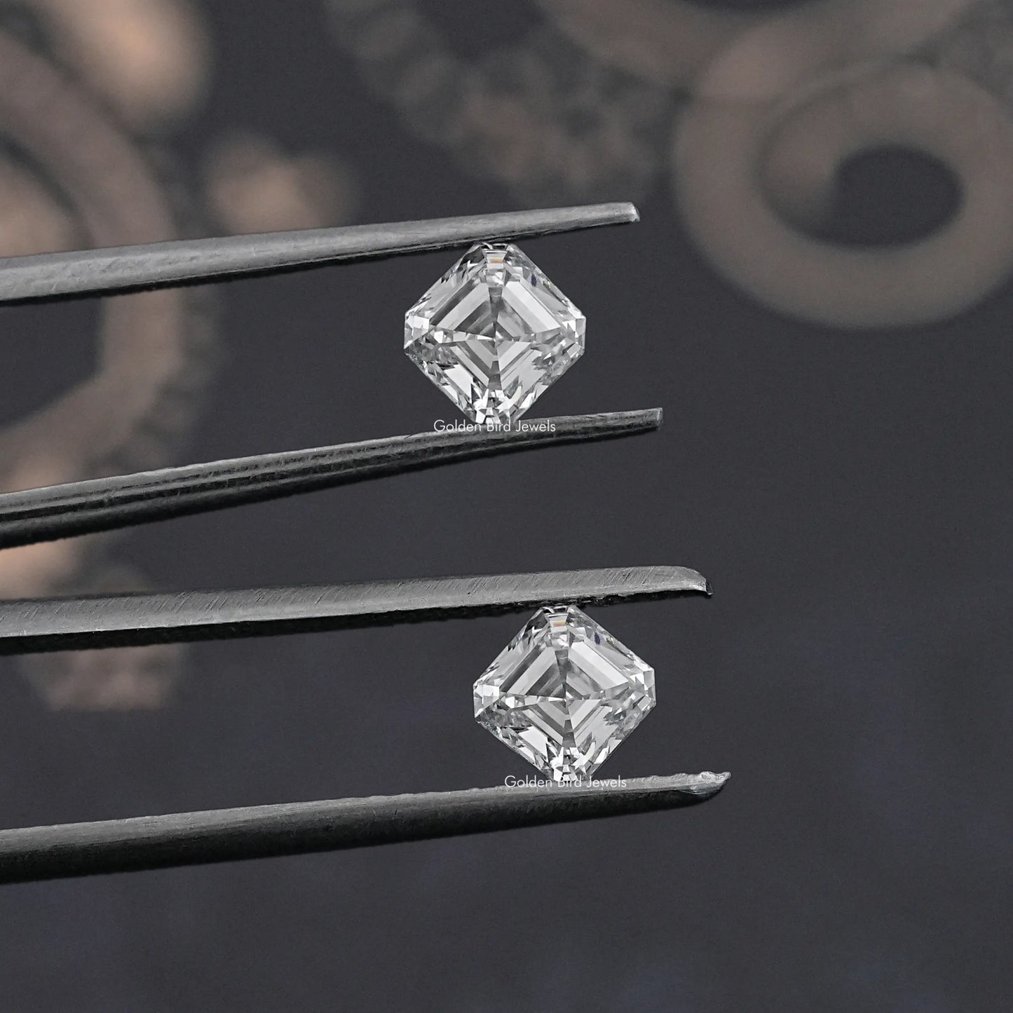 Asscher Cut Lab Grown Diamond Pair