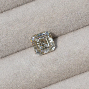 [front view of asscher cut loose stone]-[Golden Bird Jewels]