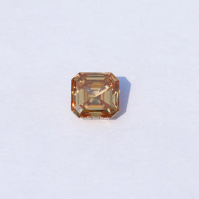 [Orange Asscher Cut Loose Moissanite]-[Golden Bird Jewels]