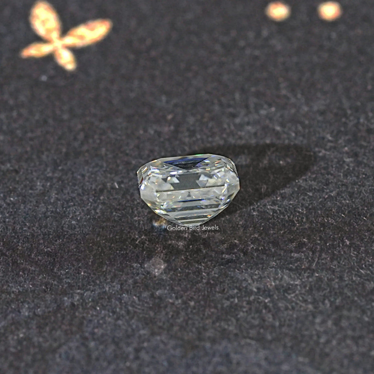 2,85 Karat Off White Asscher Moissanit loser Stein