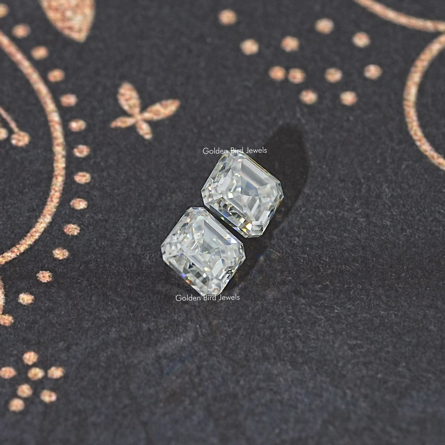 Asscher Moissanite Loose Matching Pair