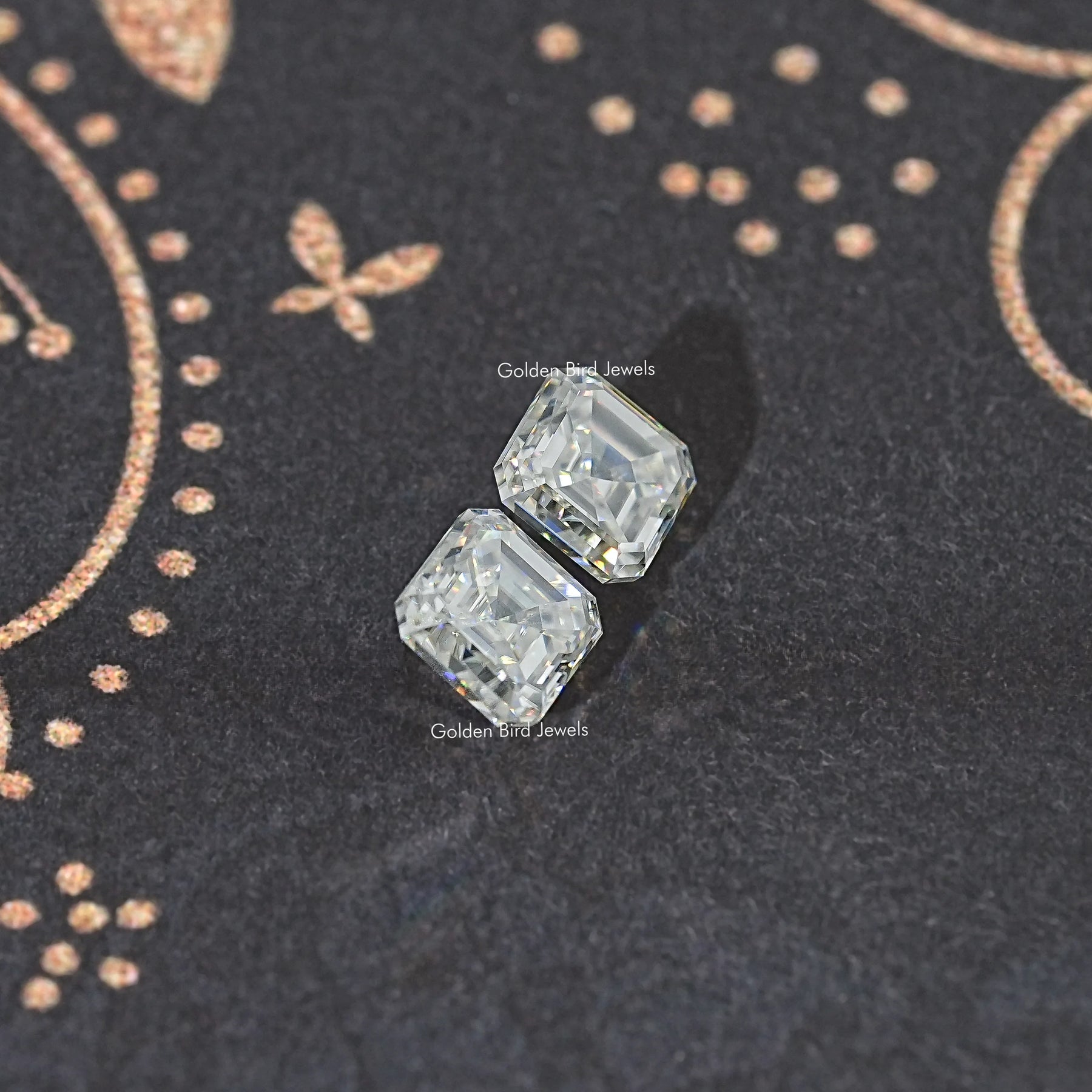 Asscher Moissanite Loose Matching Pair