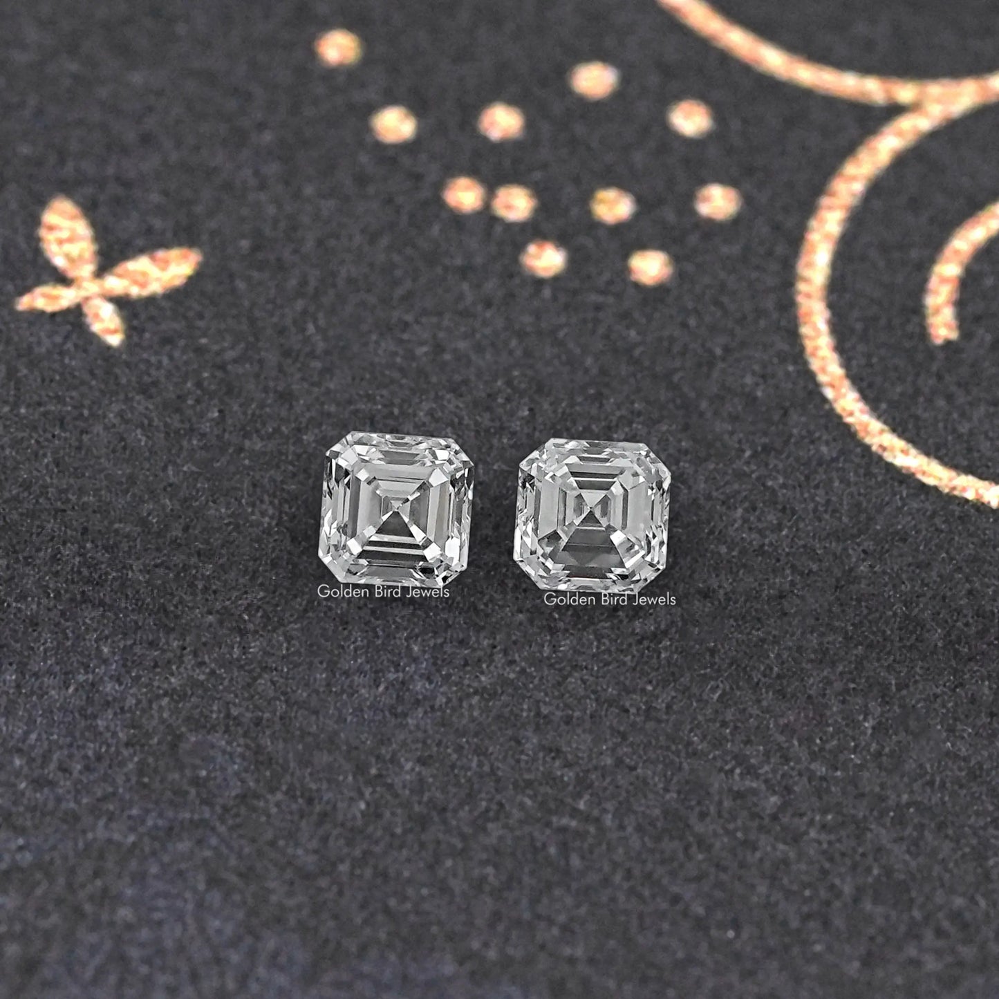 Asscher Cut Lab Grown Diamond Pair