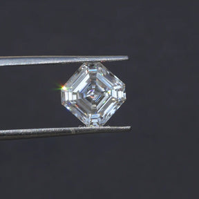 [Moissanite Asscher Cut Loose Stone]-[Golden Bird Jewels]