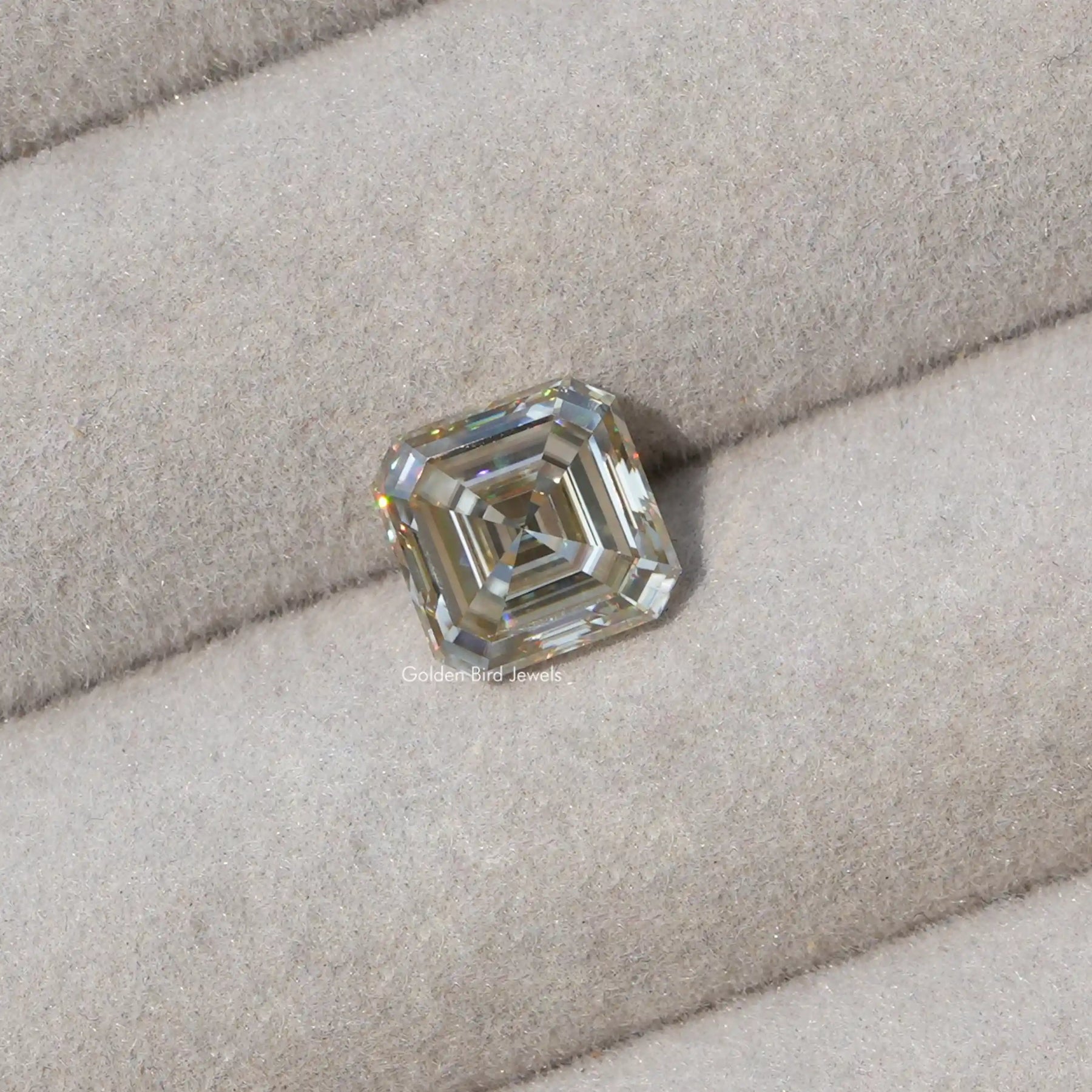 [Moissanite Asscher Cut Loose]-[Golden Bird Jewels]