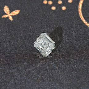 2.85 CT Off White Asscher Moissanite Loose Stone