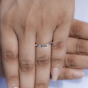 Baguette Cut Lab Diamond Full Eternity Band