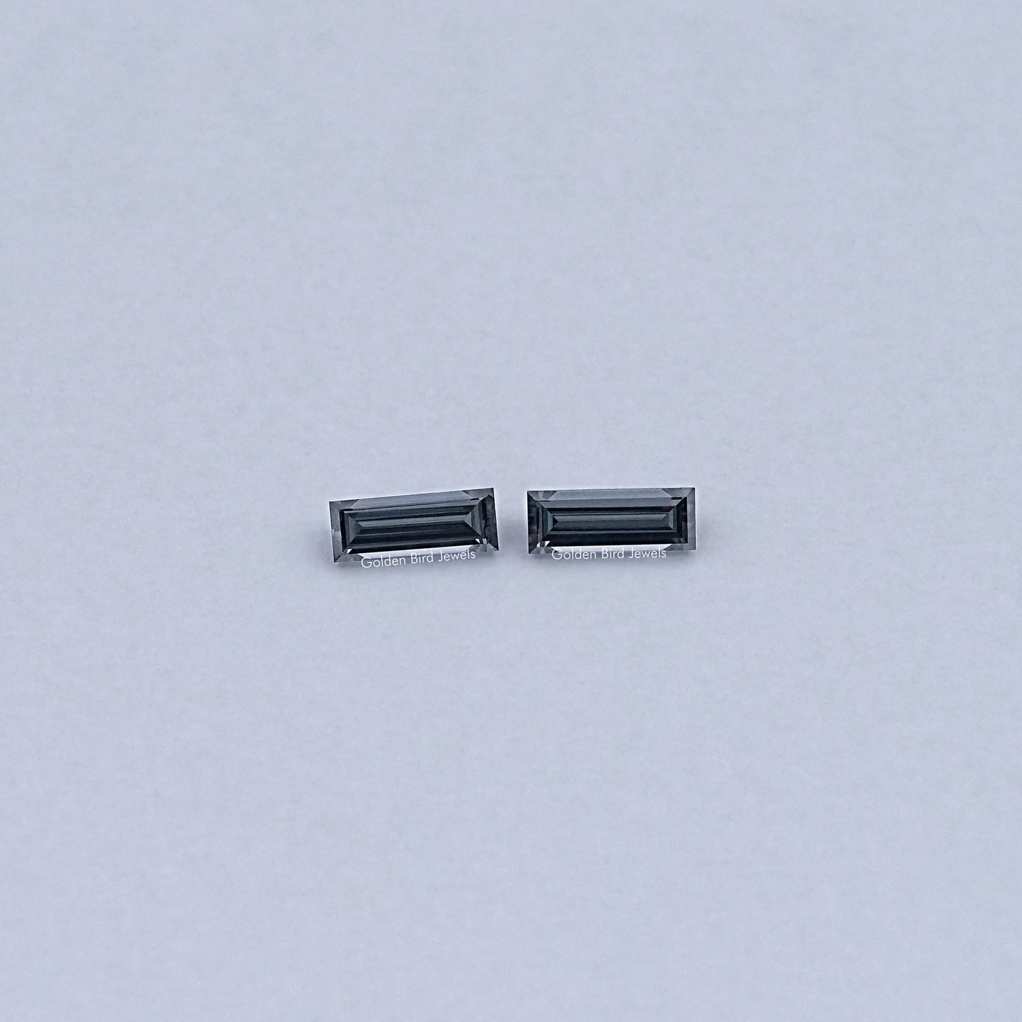 Top View of Baguette Cut Loose moissanite